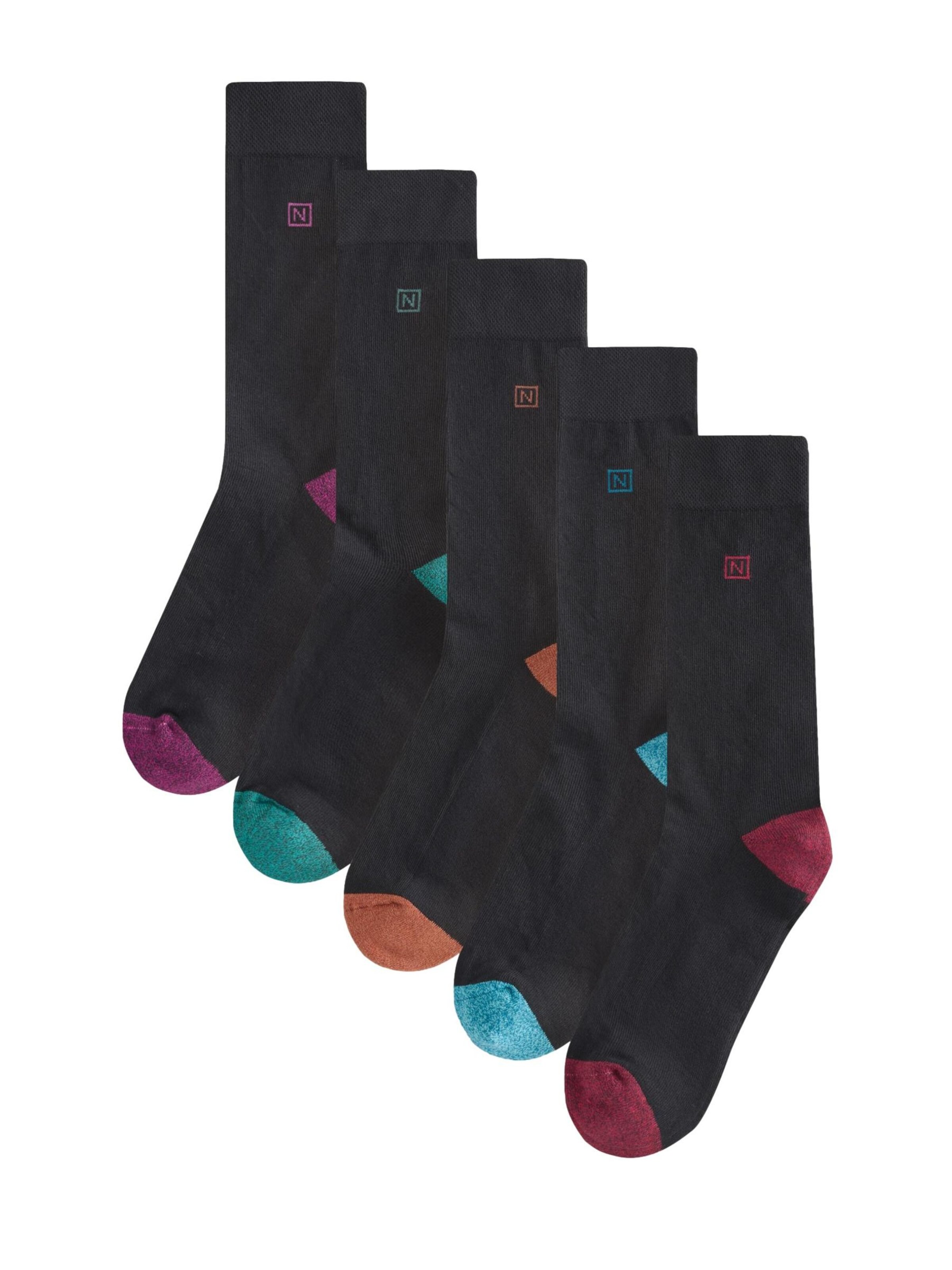 Next Socken in Schwarz: Vorderseite