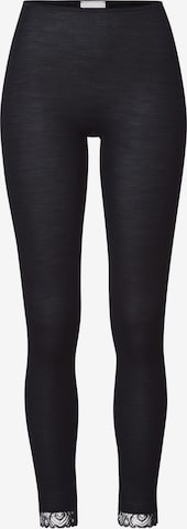 Skinny Leggings ' Woolen Lace ' Hanro en noir : devant