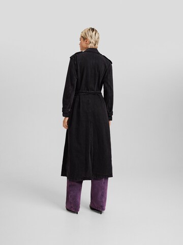 Bershka Between-seasons coat in Black