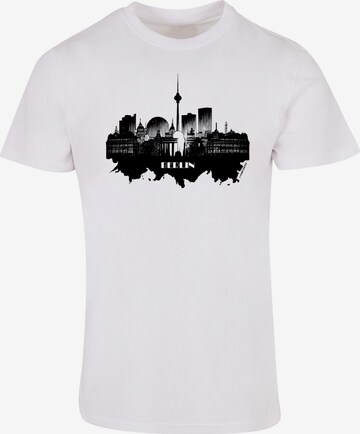 F4NT4STIC T-Shirt 'Cities Collection - Berlin skyline' in Weiß: predná strana