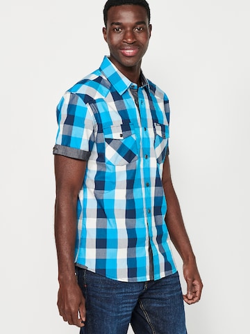 KOROSHI Slim fit Overhemd in Blauw