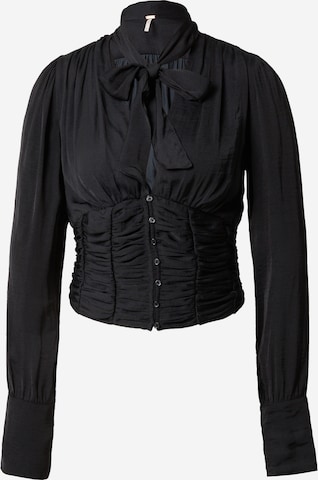 Free People Blouse 'MEET ME THERE' in Black: front