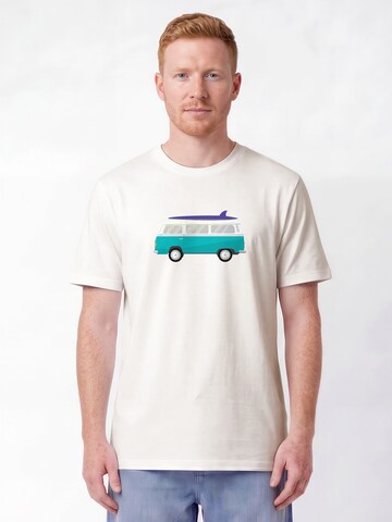 Maglietta 'California Dream' di Watapparel in bianco: frontale