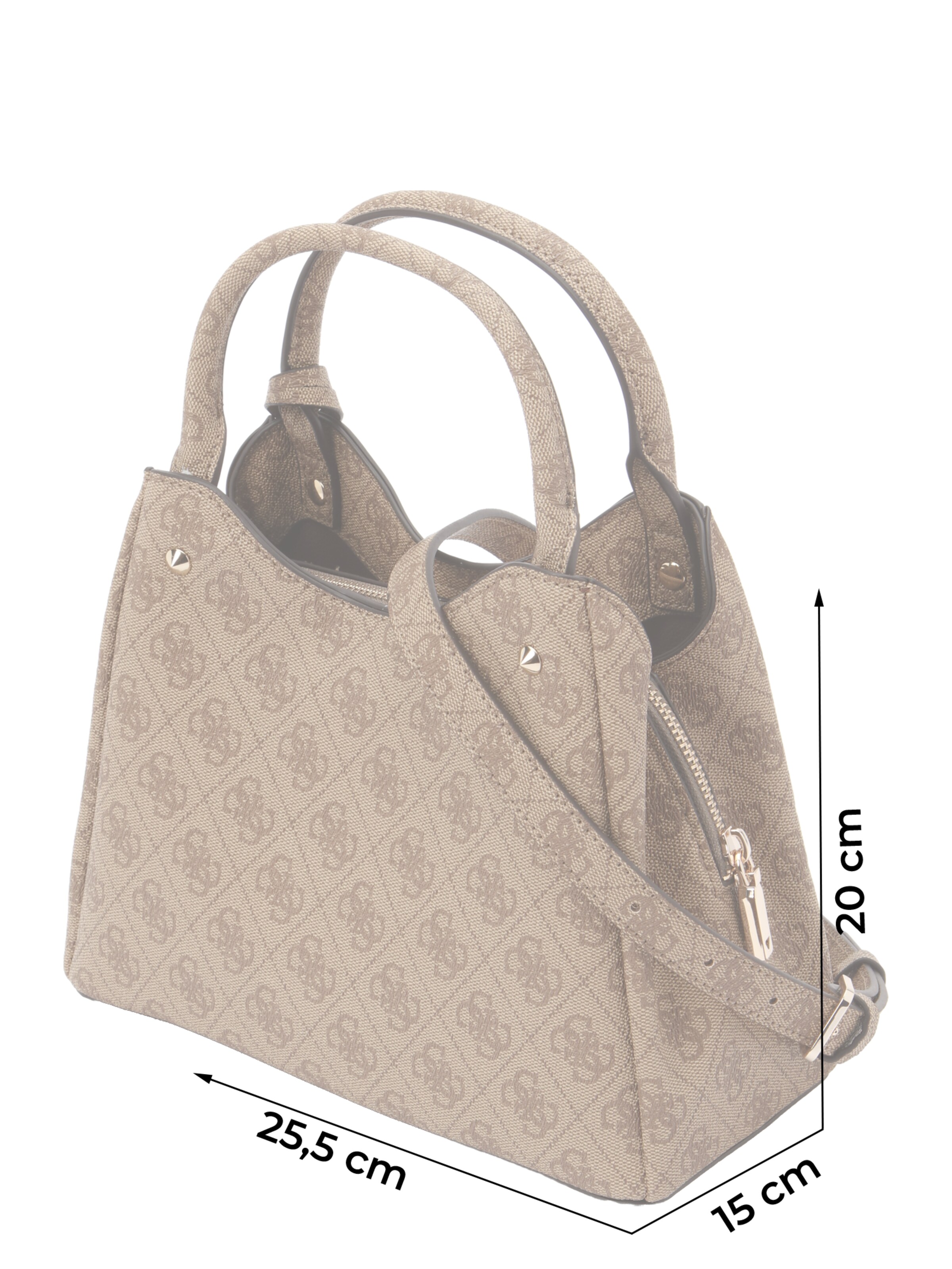 GUESS Håndtaske 'MERIDIAN II' i brun