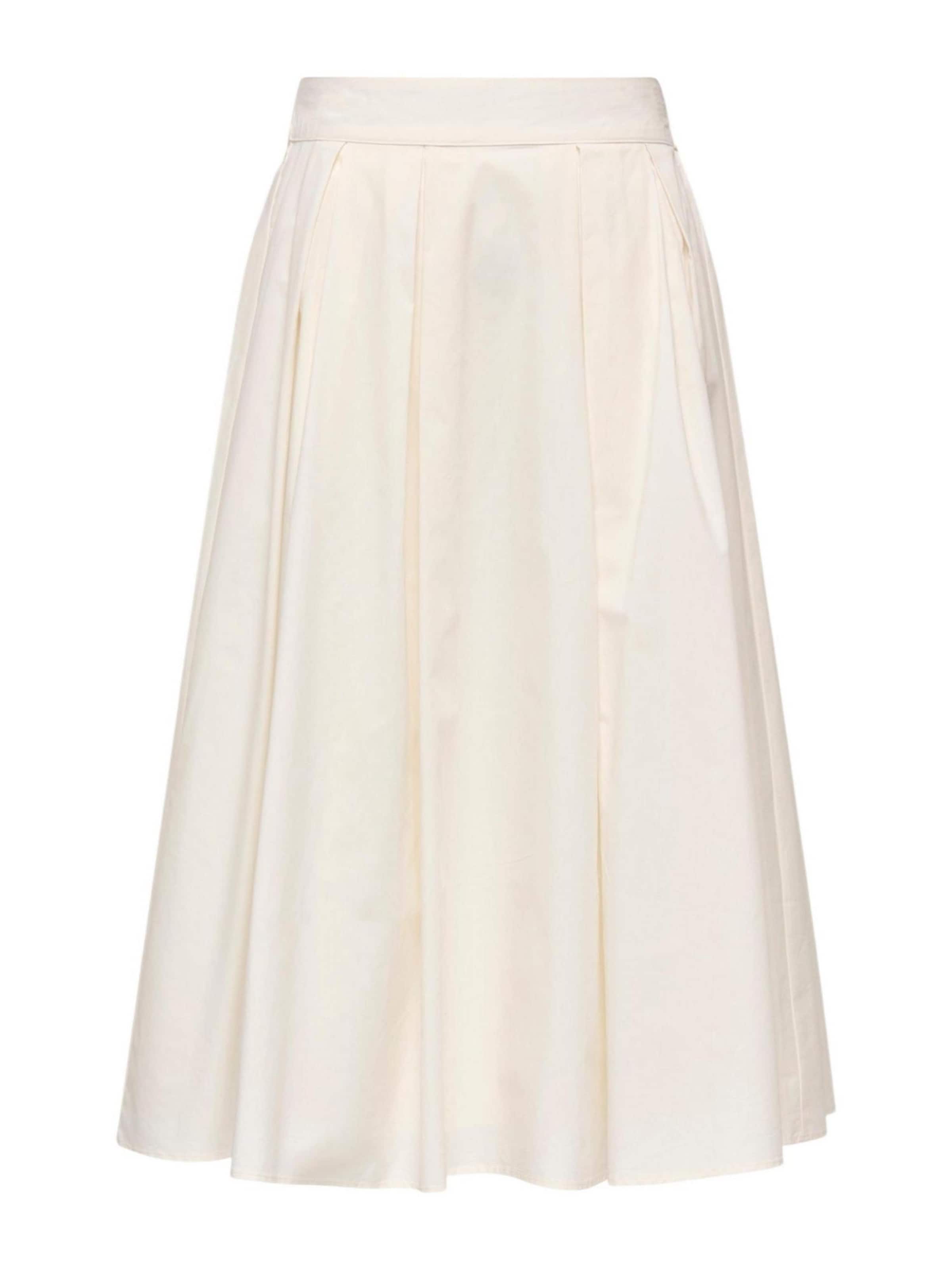 Gonna 'Onlmaila Long Pleat Skirt Ox Wvn 15369555' di ONLY in bianco