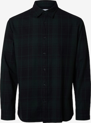 Chemise 'SLHOWEN' SELECTED en vert : devant