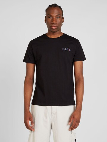 ALPHA INDUSTRIES Shirt in Black: front