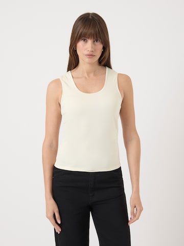 Top 'YASPALOMA' di YAS in beige: frontale