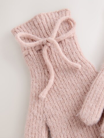 rožinė Next Pirštuotos pirštinės