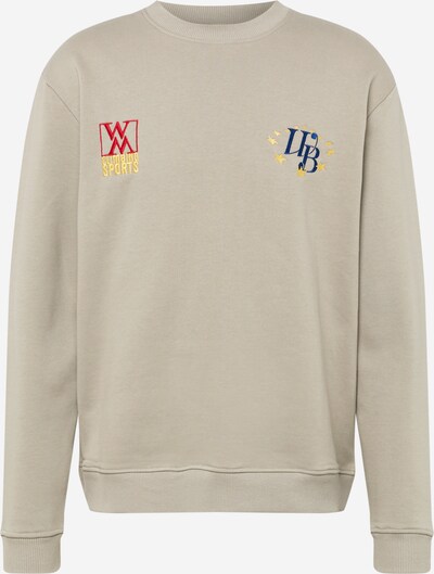 Woodbird Sweater majica u tamno plava / žuta / kameno siva / crvena, Pregled proizvoda