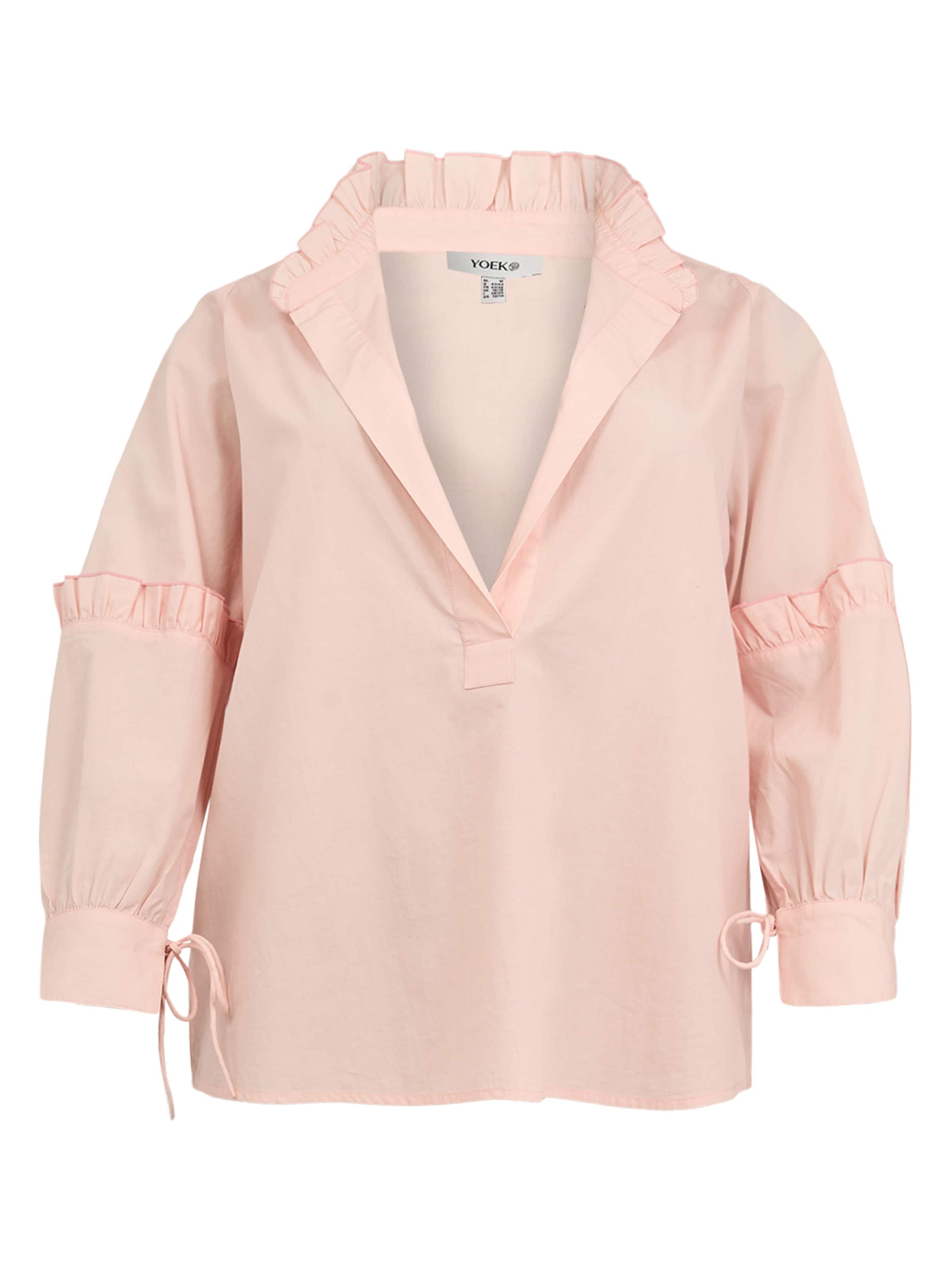 YOEK Blouse in Roze: voorkant