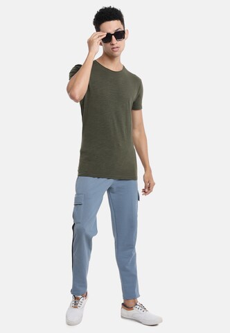 Campus Sutra Loose fit Cargo trousers 'Accoutrement' in Blue