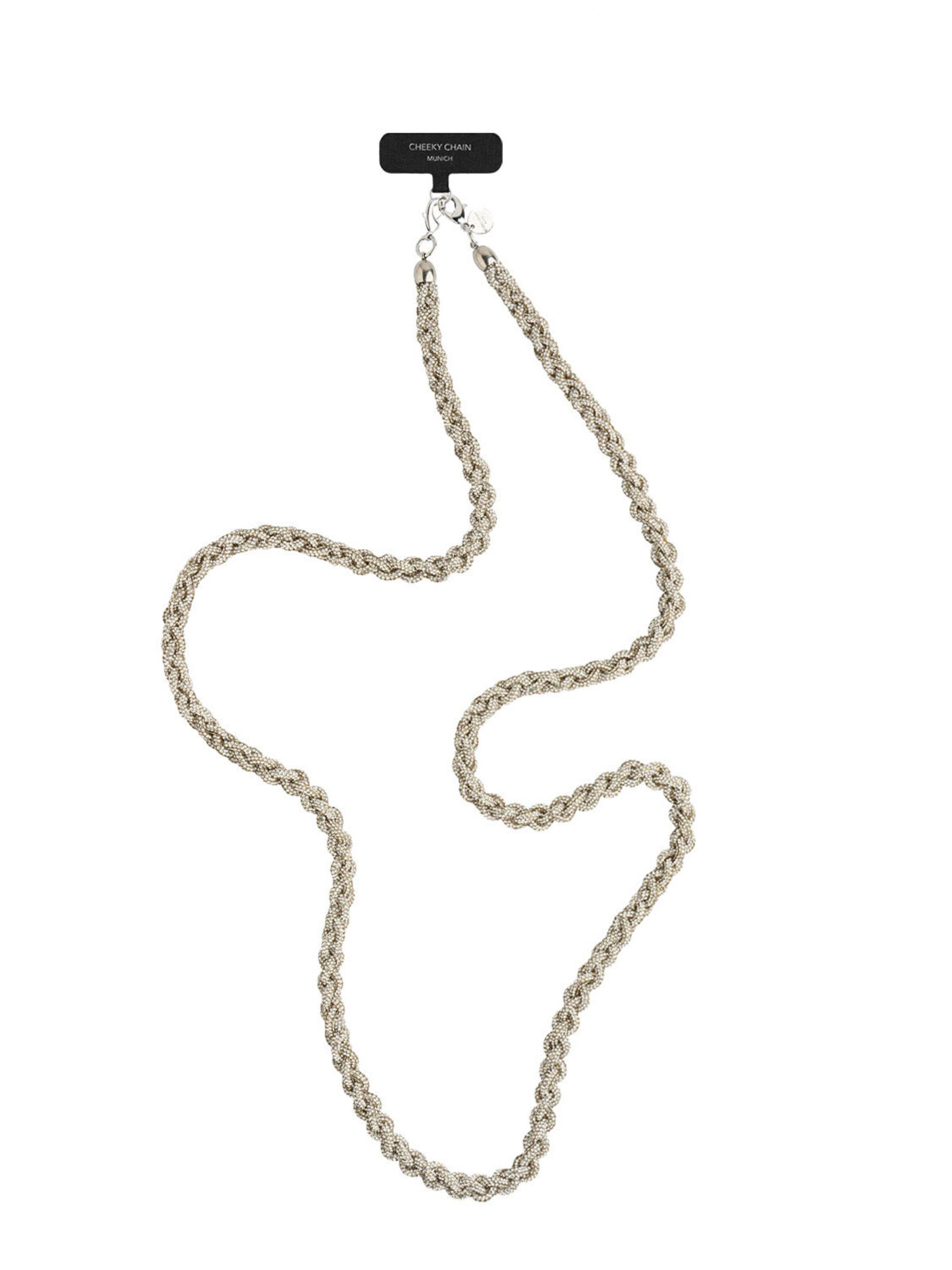 Cheeky Chain Munich Handykette 'Aurora' in Silber: Vorderseite