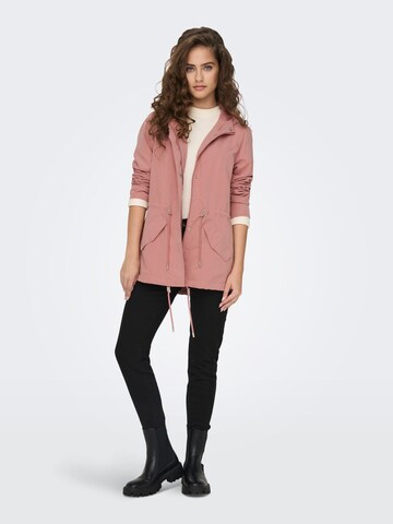 ONLY Between-Seasons Parka in Pink