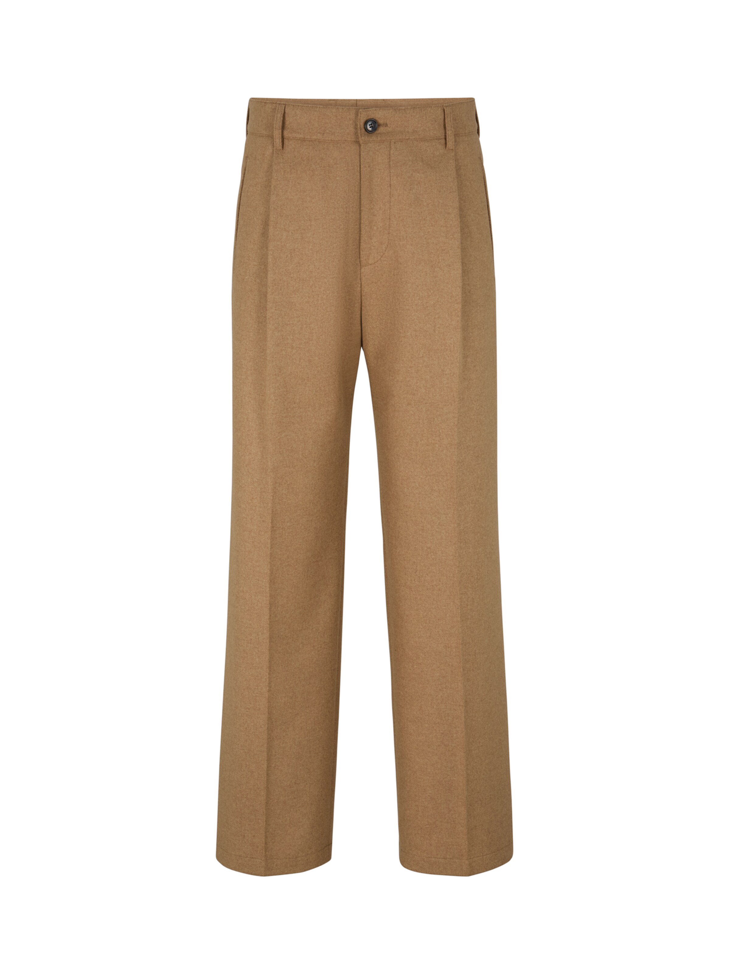 STRELLSON Pleated Pants ' Jarod ' in Brown: front
