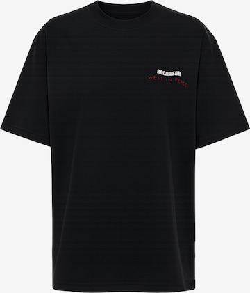ROCAWEAR - Camiseta en negro: frente