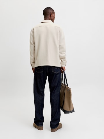 JACK & JONES Regular Fit Hemd 'JJEREGENT' in Beige
