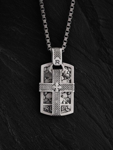 REYTEL Pendant 'JOSHUA 1.9' in Silver: front