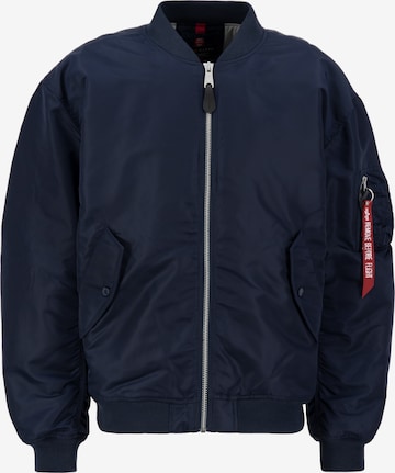 ALPHA INDUSTRIESPrijelazna jakna 'MA-1 CS' - plava boja: prednji dio