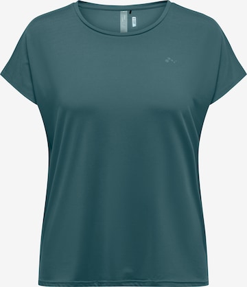 Only Play Curvy Funktionsshirt in Grün: Vorderseite