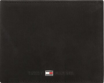 Portamonete 'JOHNSON TRIFOLD' di TOMMY HILFIGER in nero: frontale