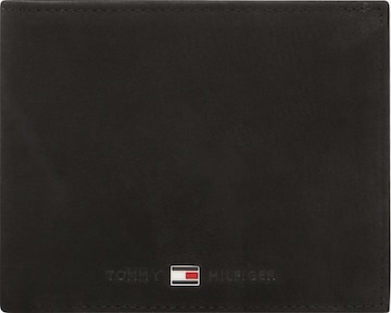 TOMMY HILFIGER Wallet 'JOHNSON TRIFOLD' in Black: front