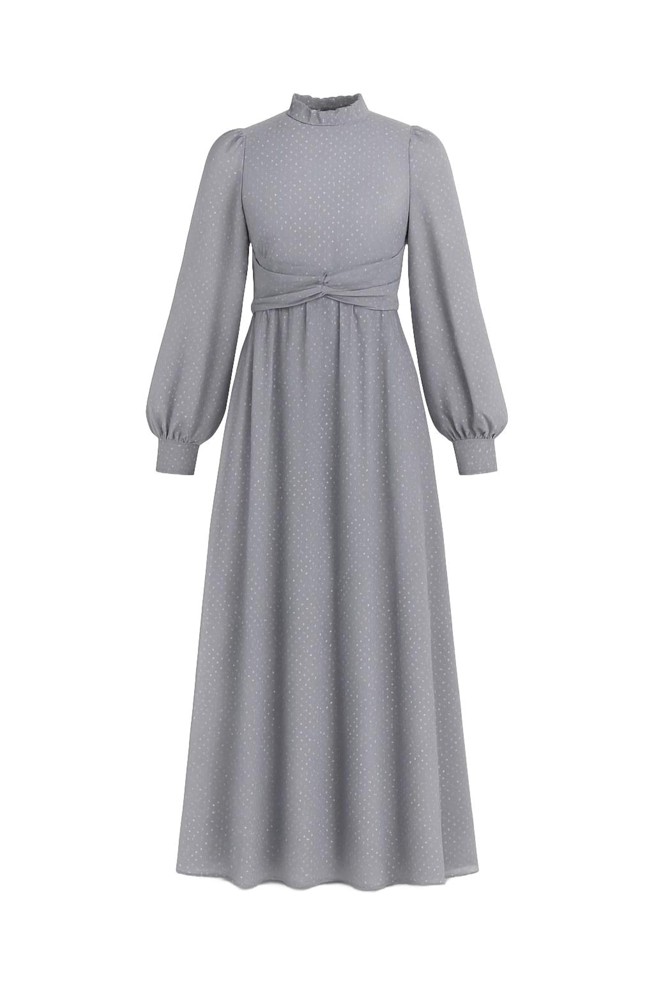 MODAMIHRAM Evening dress in Grey: front