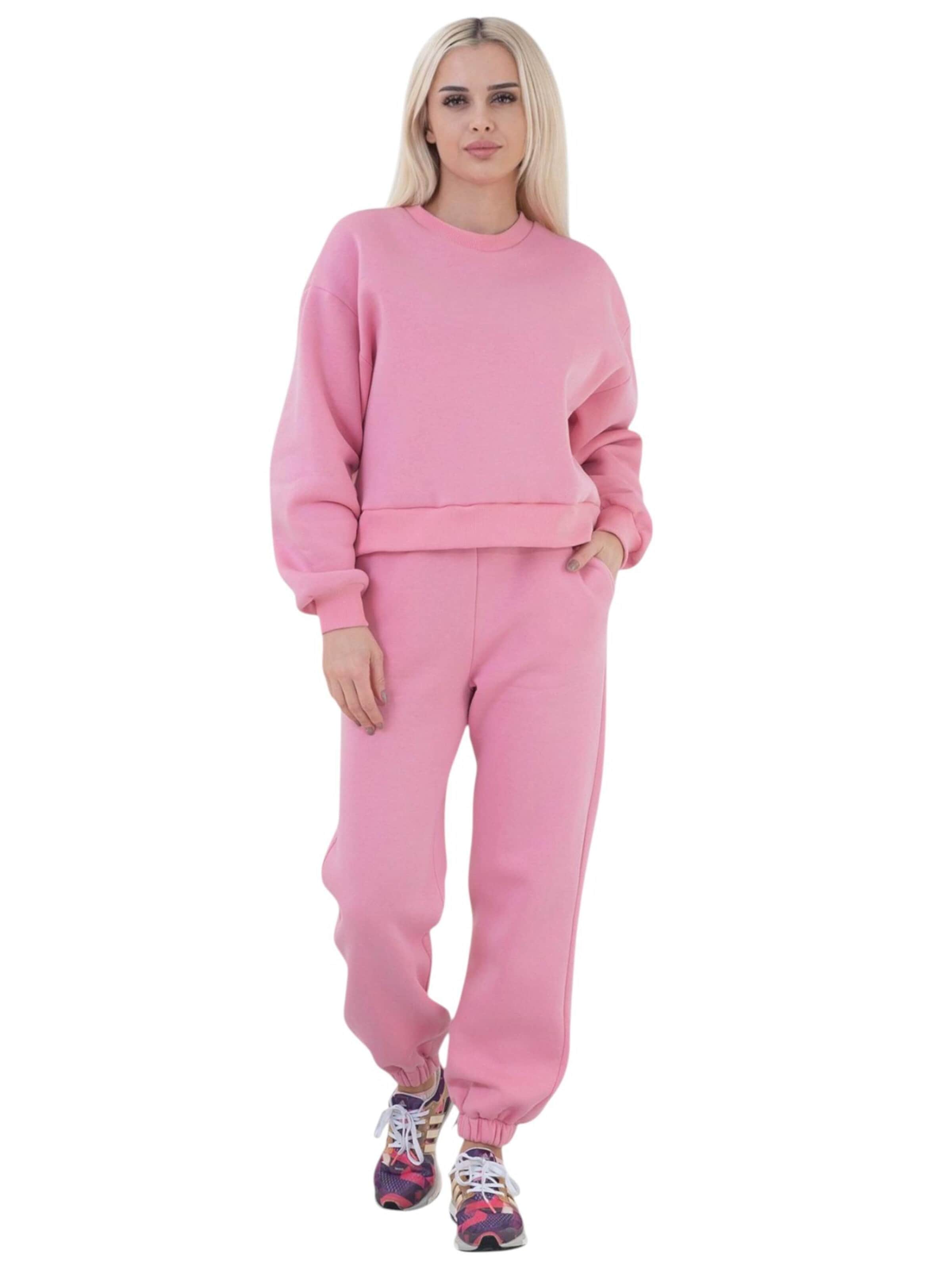 Pullover extra large 'CozyEssential Sweater' di fashionshowcase in rosa: frontale