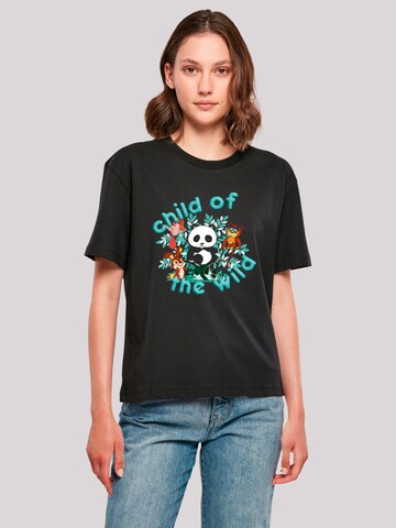 T-shirt oversize 'Tao Tao Child Of The Wild' F4NT4STIC en noir : devant