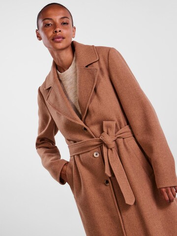 PIECES Between-Seasons Coat 'Josie' in Brown