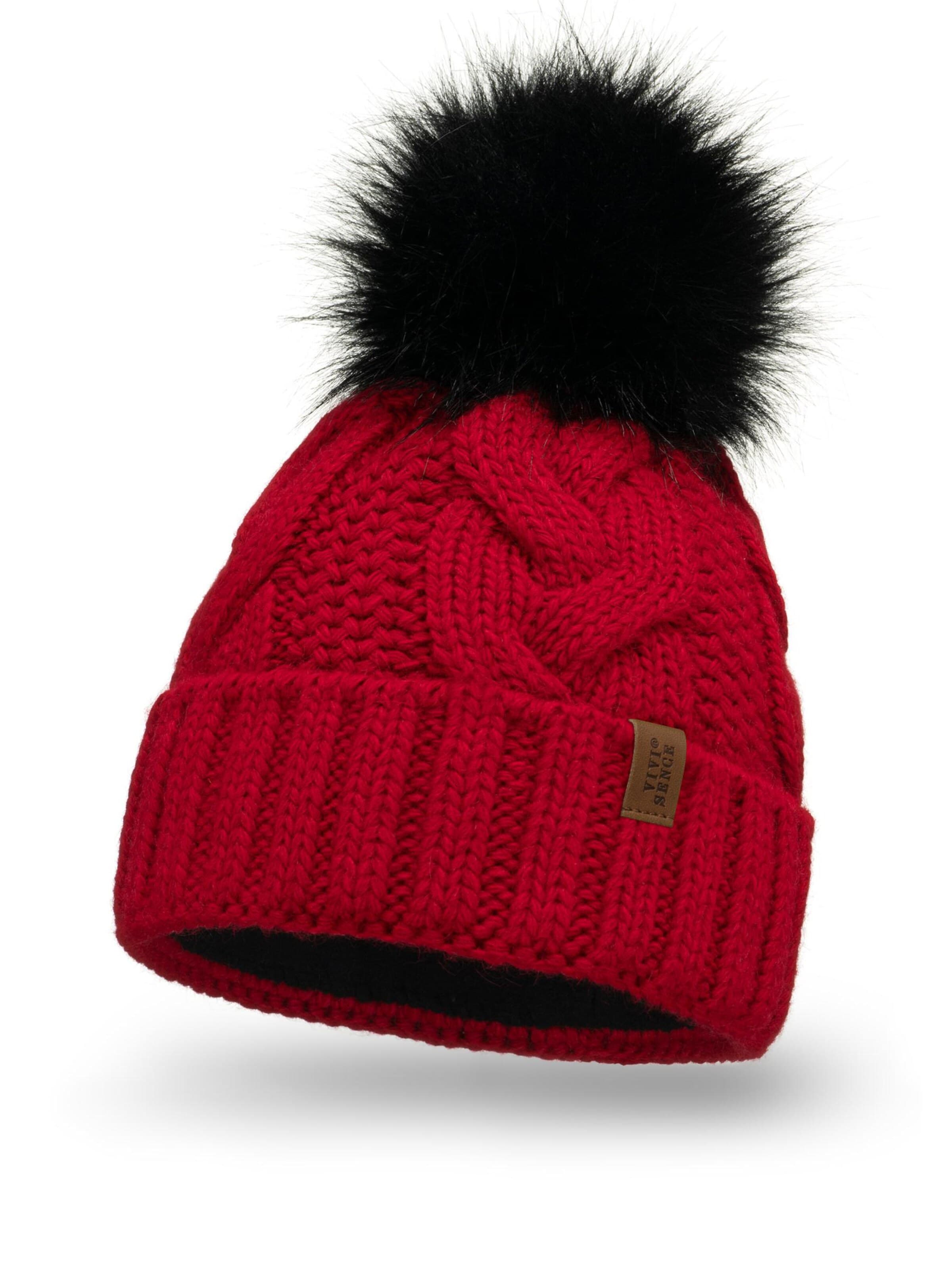 Vivisence Mütze '7014'‌‌‌‌ in Rot: Vorderseite