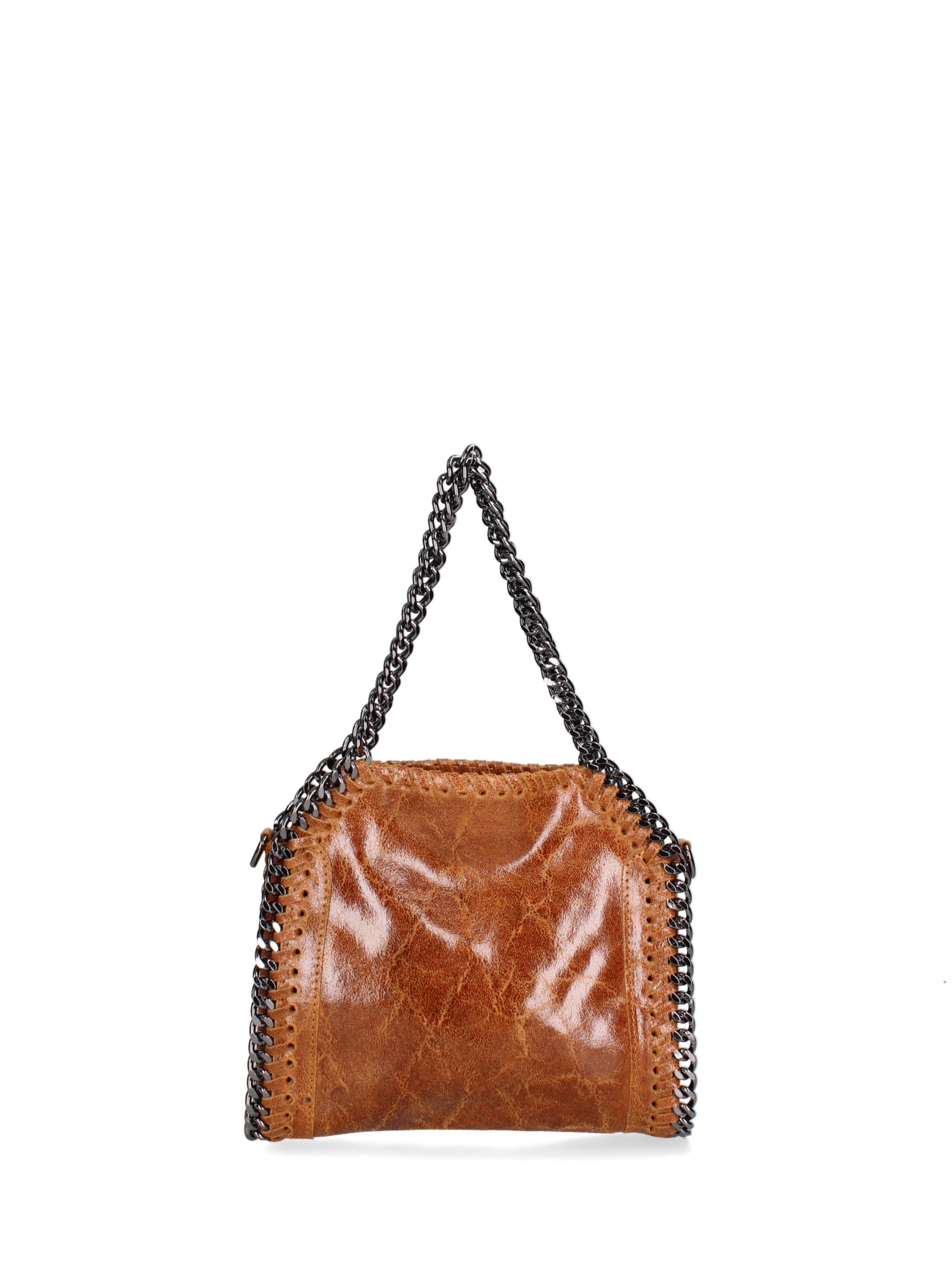 Borsa a mano 'Borsa a mano donna pelle scamosciata stampata con zip - Zefira Chic' di Gave Lux in marrone
