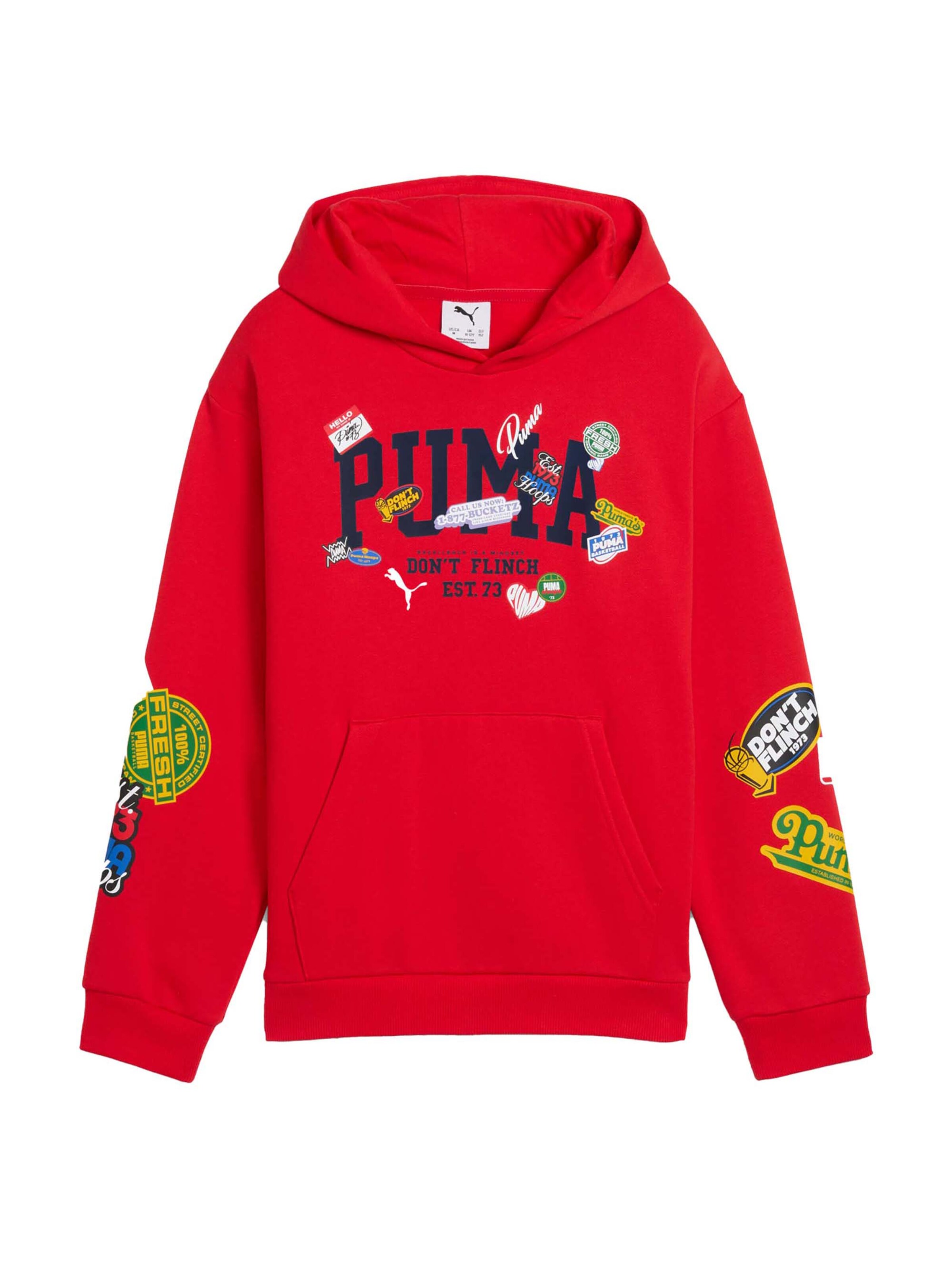 Sweat PUMA en rouge : devant