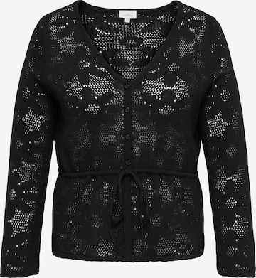 juoda ONLY Carmakoma Kardiganas 'CARIsabella': priekis