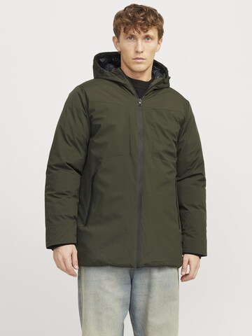 Veste d’hiver JACK & JONES en vert : devant