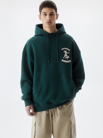 Pull&Bear Sweatshirt in Grün: predná strana