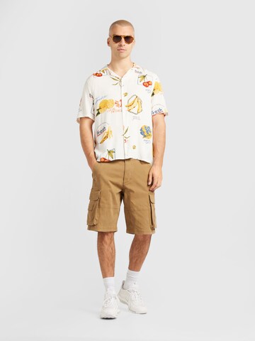 HOLLISTER Средняя посадка Рубашка в Белый