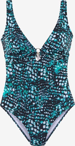 Bruno Banani Triangle Swimsuit in Blue: front