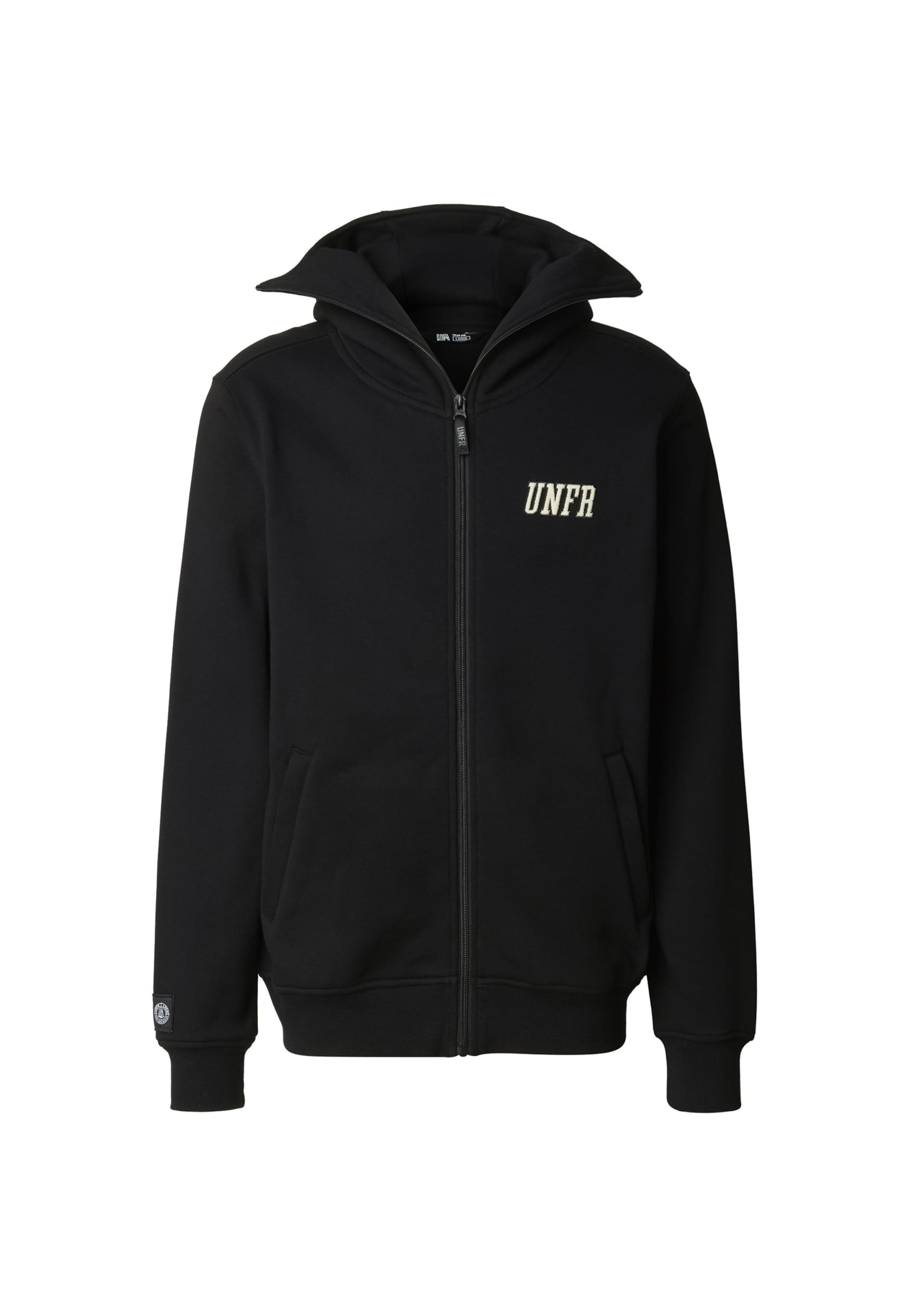 Unfair Athletics Trainingsjacke 'Samurai' in Schwarz: Vorderseite