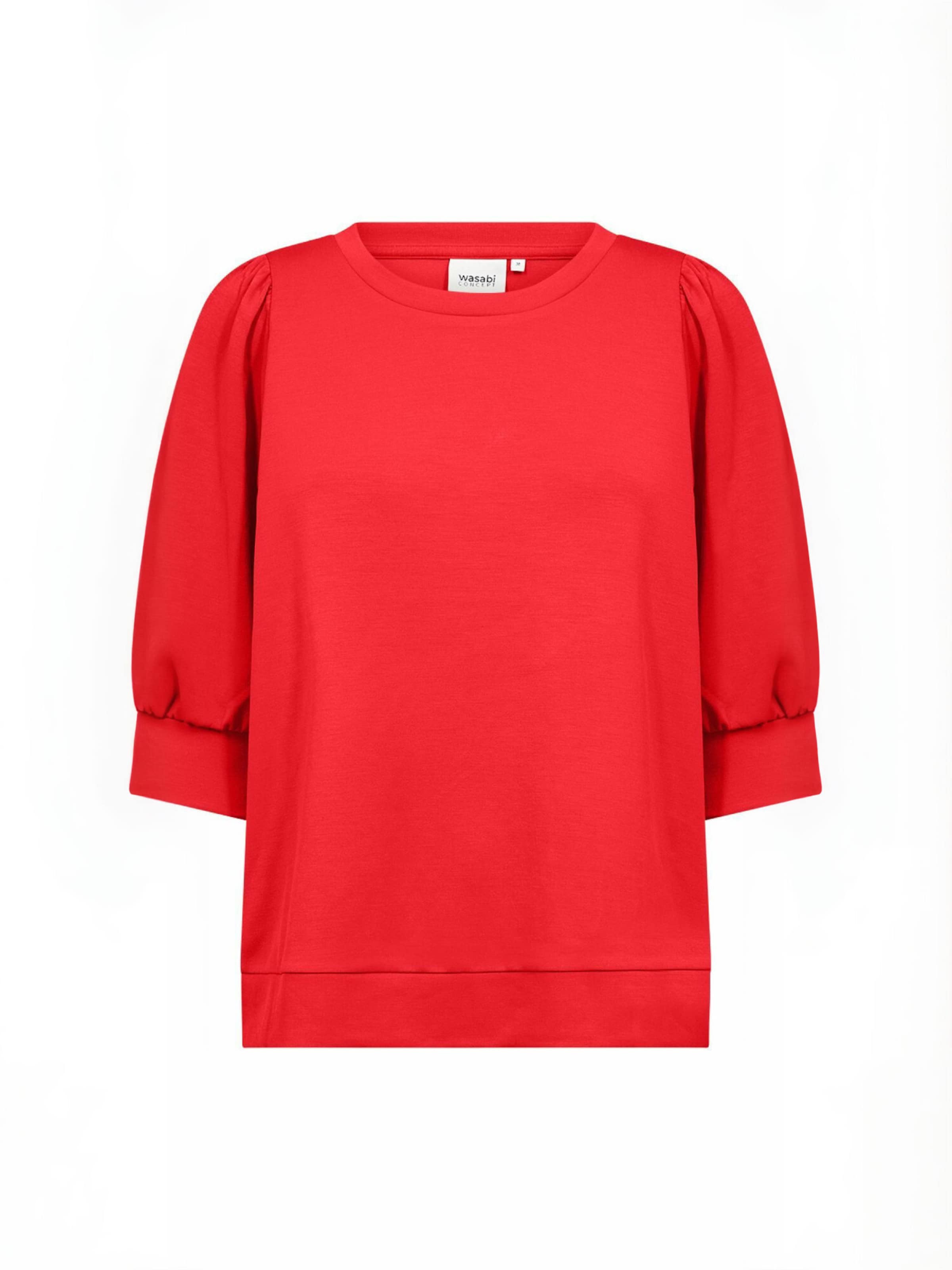 Wasabi Concept Sweatshirt 'Sabrina' in Red: front