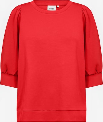 Sweat-shirt 'Sabrina' Wasabi Concept en rouge : devant