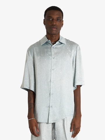 Coupe regular Chemise Yes London en gris : devant