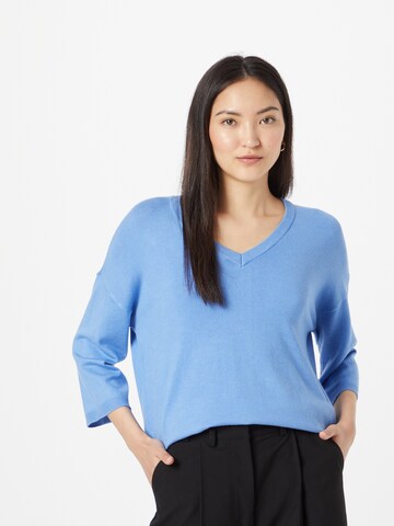 Fransa Sweater 'BLUME' in Blue: front