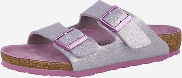 BIRKENSTOCK Sandal 'Arizona' i silver: framsida