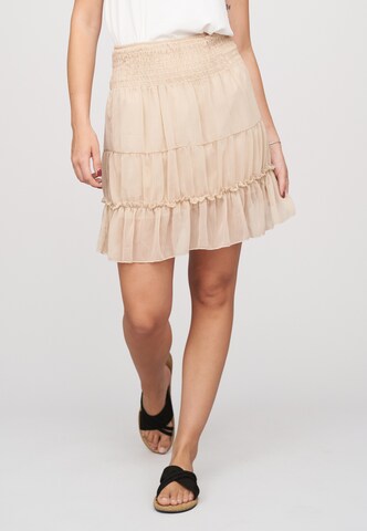Jupe Cloud5ive en beige : devant