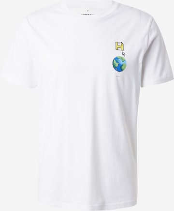 ARMEDANGELS T-shirt 'JAAMES SAAVE' i vit: framsida