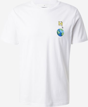 T-Shirt 'JAAMES SAAVE' ARMEDANGELS en blanc : devant