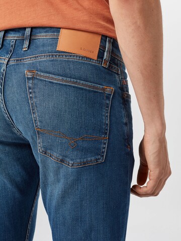 Slimfit Jeans 'Keith' de la s.Oliver pe albastru