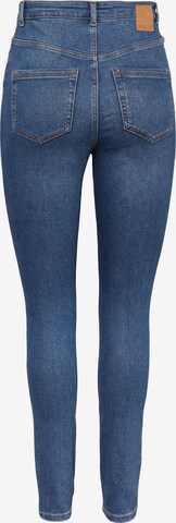 PIECES Slimfit Jeans i blå