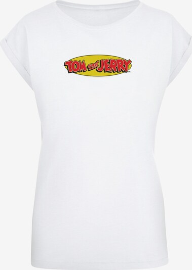 ABSOLUTE CULT T-shirt 'Tom and Jerry - Inline' en jaune / rouge feu / noir / blanc, Vue avec produit